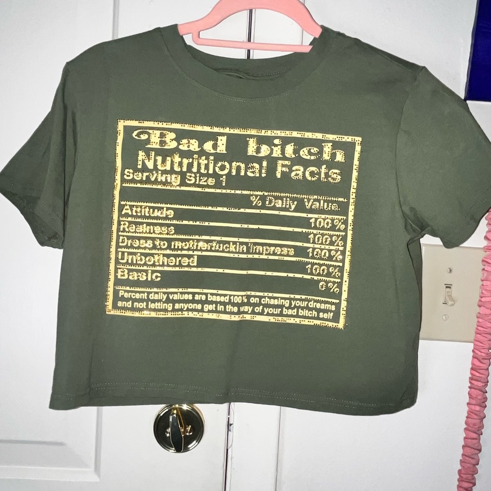 ✨Ingredients crop top size L✨